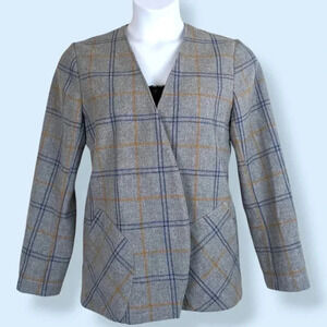 🍁Atelier Murri Wool Blend Open Jacket